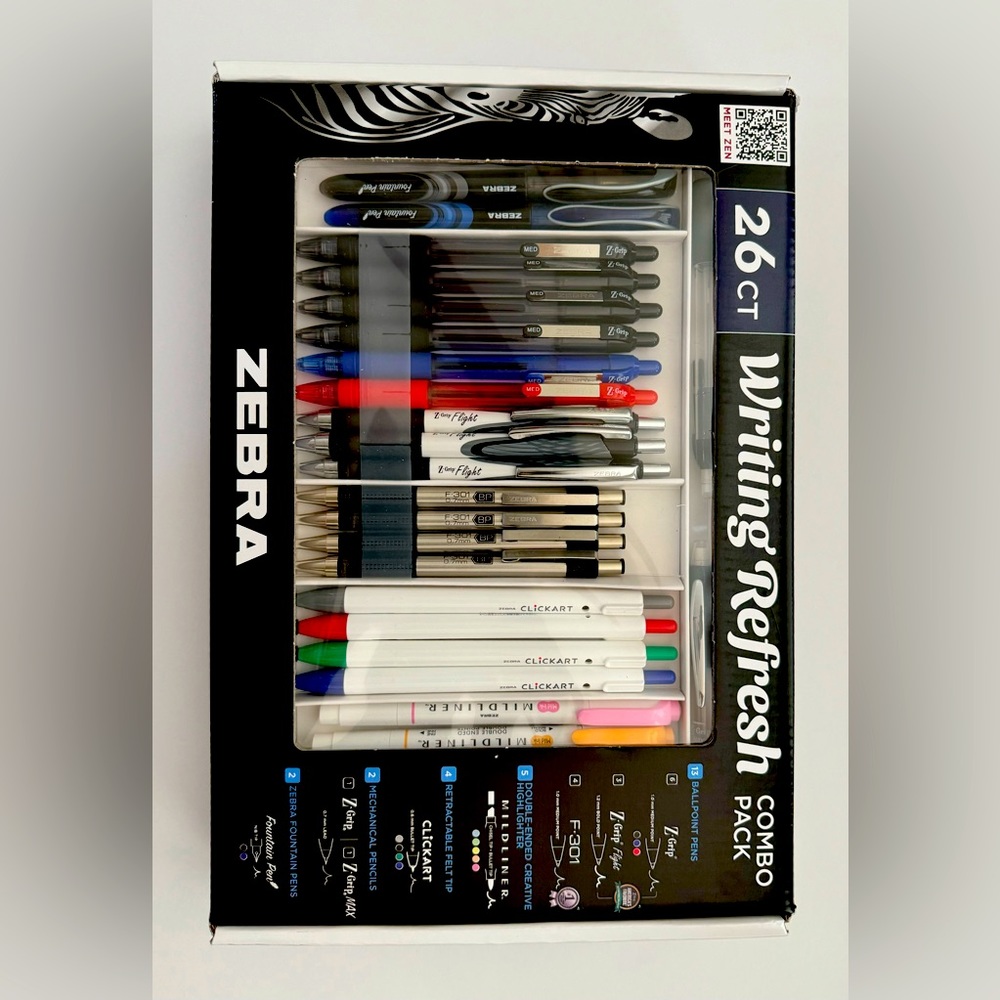 Zebra 26ct Writing Refresh Combo Pack
